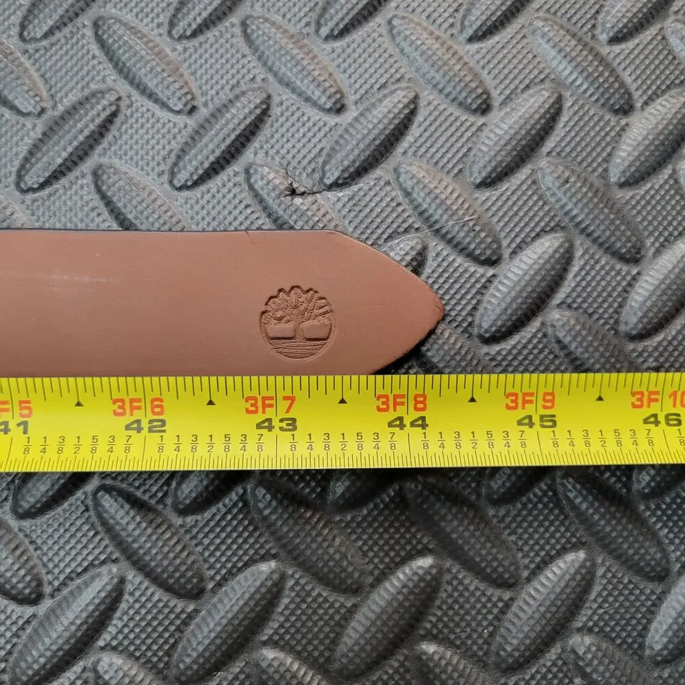 Timberland Genuine Leather Belt Size 36 Brown Made in USA